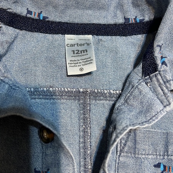 Carters 12 Mos Baby Boy Romper - Picture 2 of 5